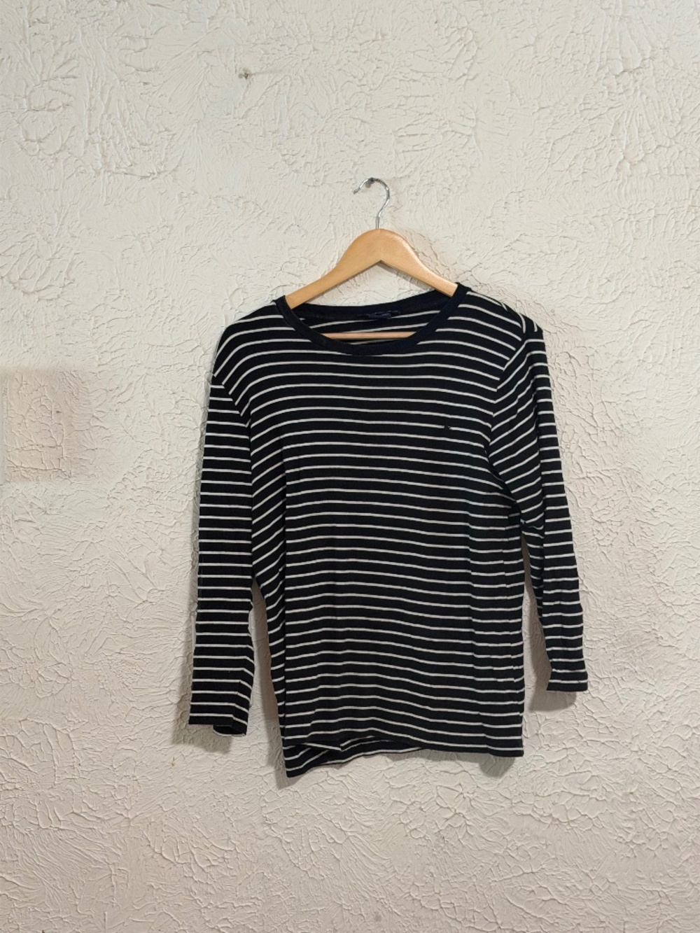 Ralph Lauren Sport Black White Striped Long Sleeve Top Women’s Large